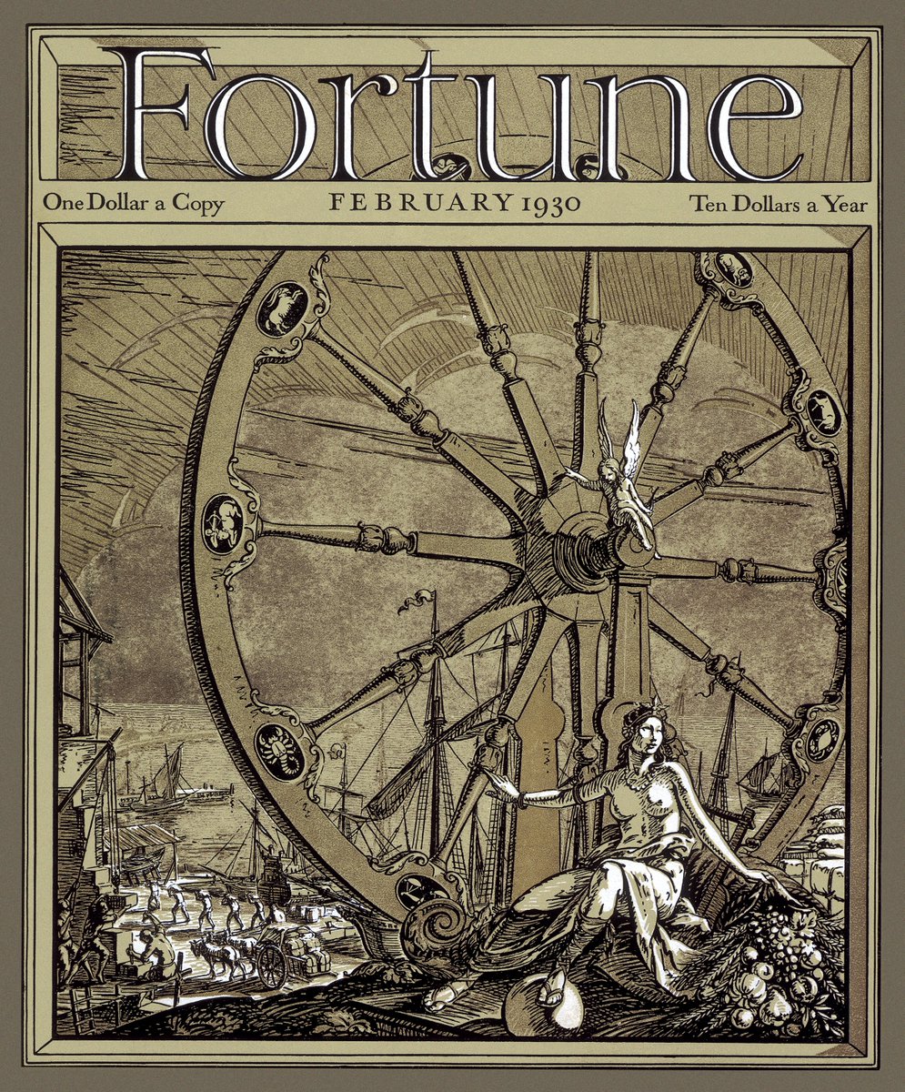 Fortune is celebrating our 95th anniversary.🎉

Our very first issue distributed to subscribers in February 1930 featured the Roman goddess Fortuna with her wheel on its cover. #Fortune95 | trib.al/G12Lia0