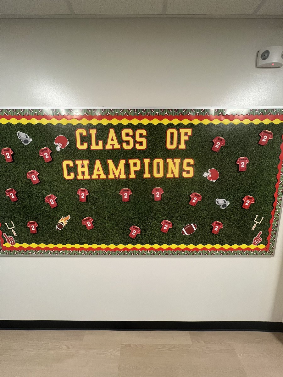 missksutton's tweet image. Welcome to Super Bowl week in the class of champions❤️❤️‍🔥💛 First Day: Mahomes Monday🏈 #nkcschools @ToppingBulldogs