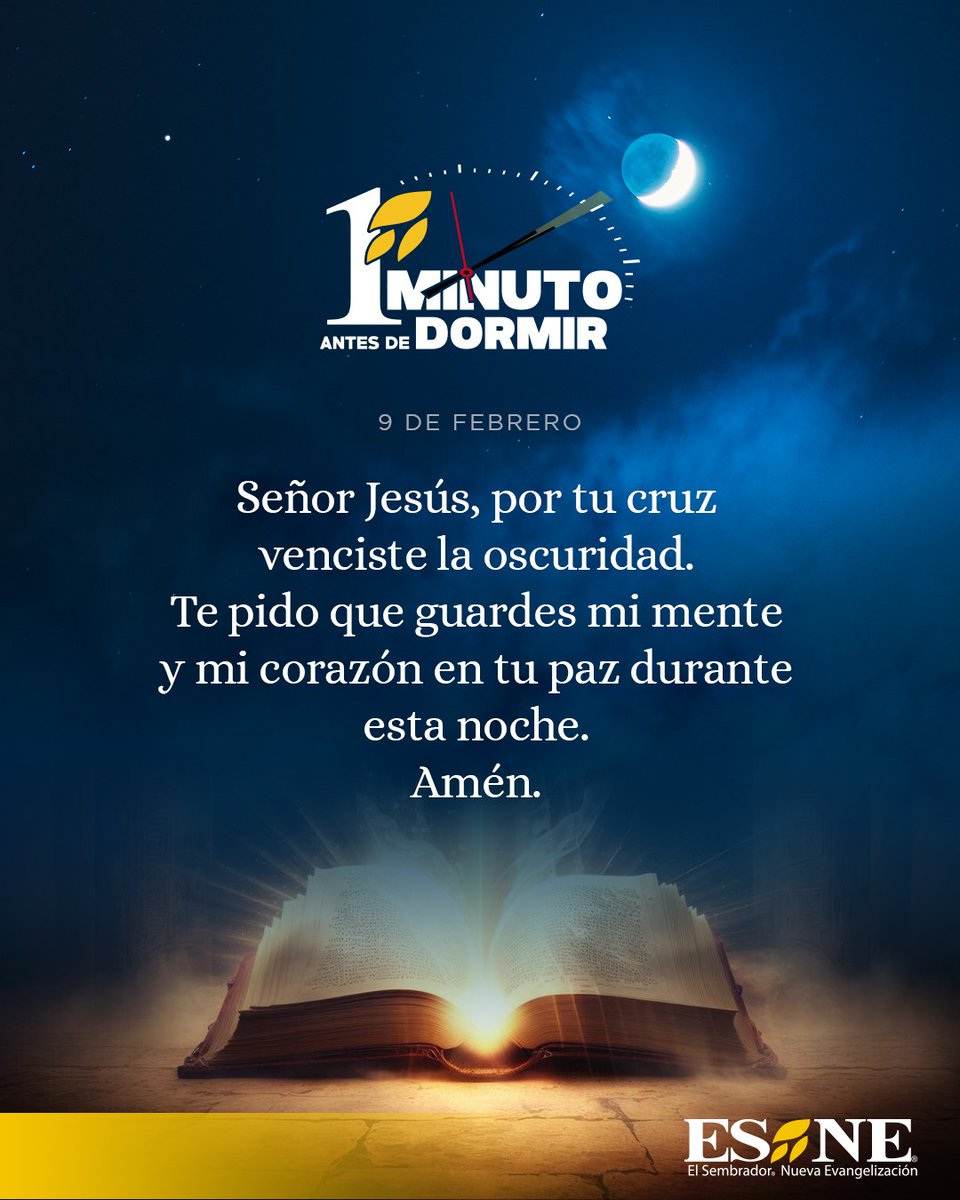 #unminutoantesdedormir ⏲️ encomendamos a Dios nuestro descanso 🙏
#OraciónDeLaNoche