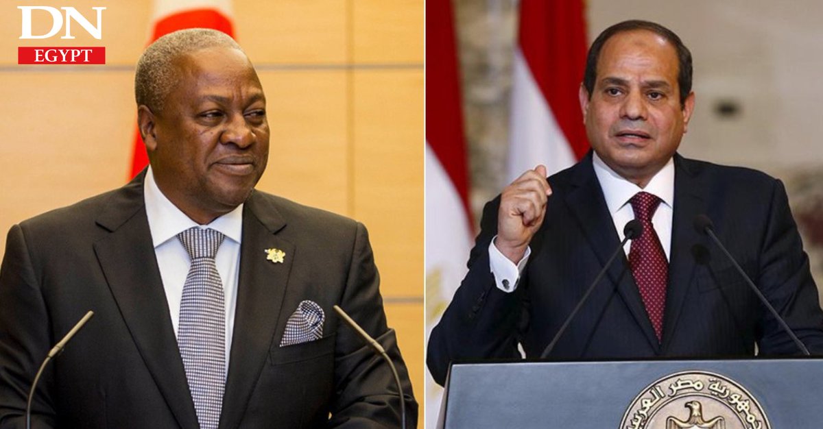 DailyNewsEgypt's tweet image. -@AlsisiOfficial , @JDMahama reaffirm commitment to Egypt-Ghana cooperation

Read more: shorturl.at/SgRV7
 #Egypt #Chana