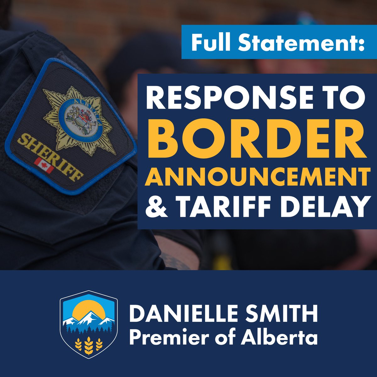 ABDanielleSmith's tweet image. I am greatly heartened to see that U.S. President @realDonaldTrump and the Canadian Government have agreed to a plan to crack down on Fentanyl trafficking and other illegal activities at our shared border.

The appointment of a Canadian fentanyl czar with authority to coordinate…