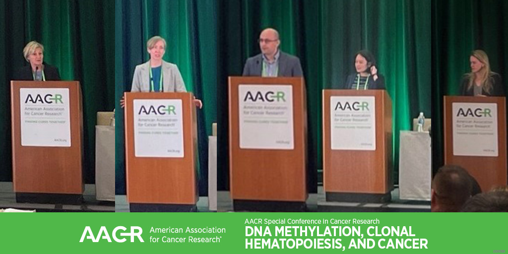 AACR (@aacr) on Twitter photo Kirsten Grønbaek, Jennifer Trowbridge, Alexander G. Bick, Katherine King, and Ieva Budriunait discussed "Clonal Hematopoiesis" in a plenary at the AACR Conference on DNA Methylation, Clonal Hematopoiesis, and Cancer.
#AACRmethylation25 <a href="/TrowbridgeLab/">Jennifer Trowbridge</a> <a href="/AlexBickMDPhD/">Alex Bick</a> <a href="/TheKingLab/">Katherine King MDPhD</a> Kirsten Grønbaek, Jennifer Trowbridge, Alexander G. Bick, Katherine King, and Ieva Budriunait discussed "Clonal Hematopoiesis" in a plenary at the AACR Conference on DNA Methylation, Clonal Hematopoiesis, and Cancer.
#AACRmethylation25 <a href="/TrowbridgeLab/">Jennifer Trowbridge</a> <a href="/AlexBickMDPhD/">Alex Bick</a> <a href="/TheKingLab/">Katherine King MDPhD</a>