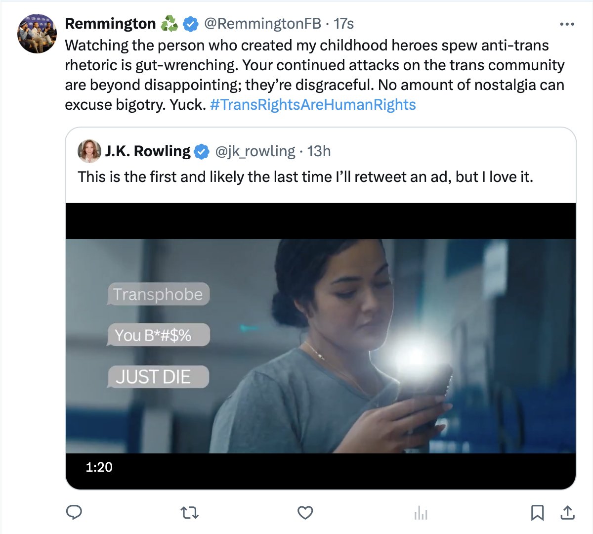 J.K. Rowling tweet media