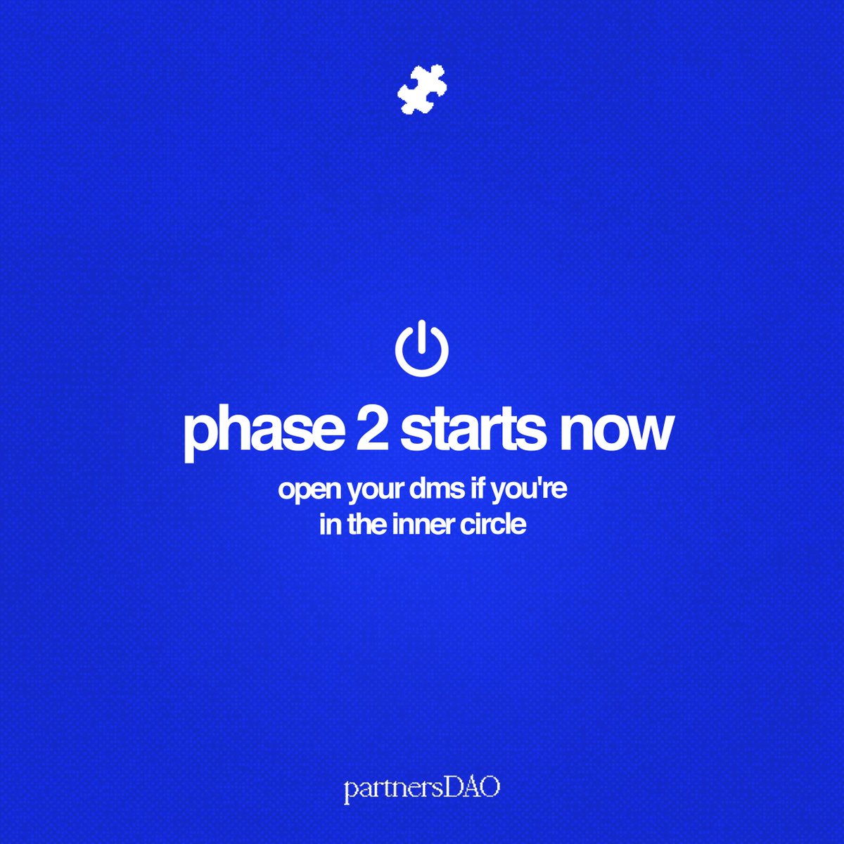 Phase 2 starts now.

The Inner Circle
