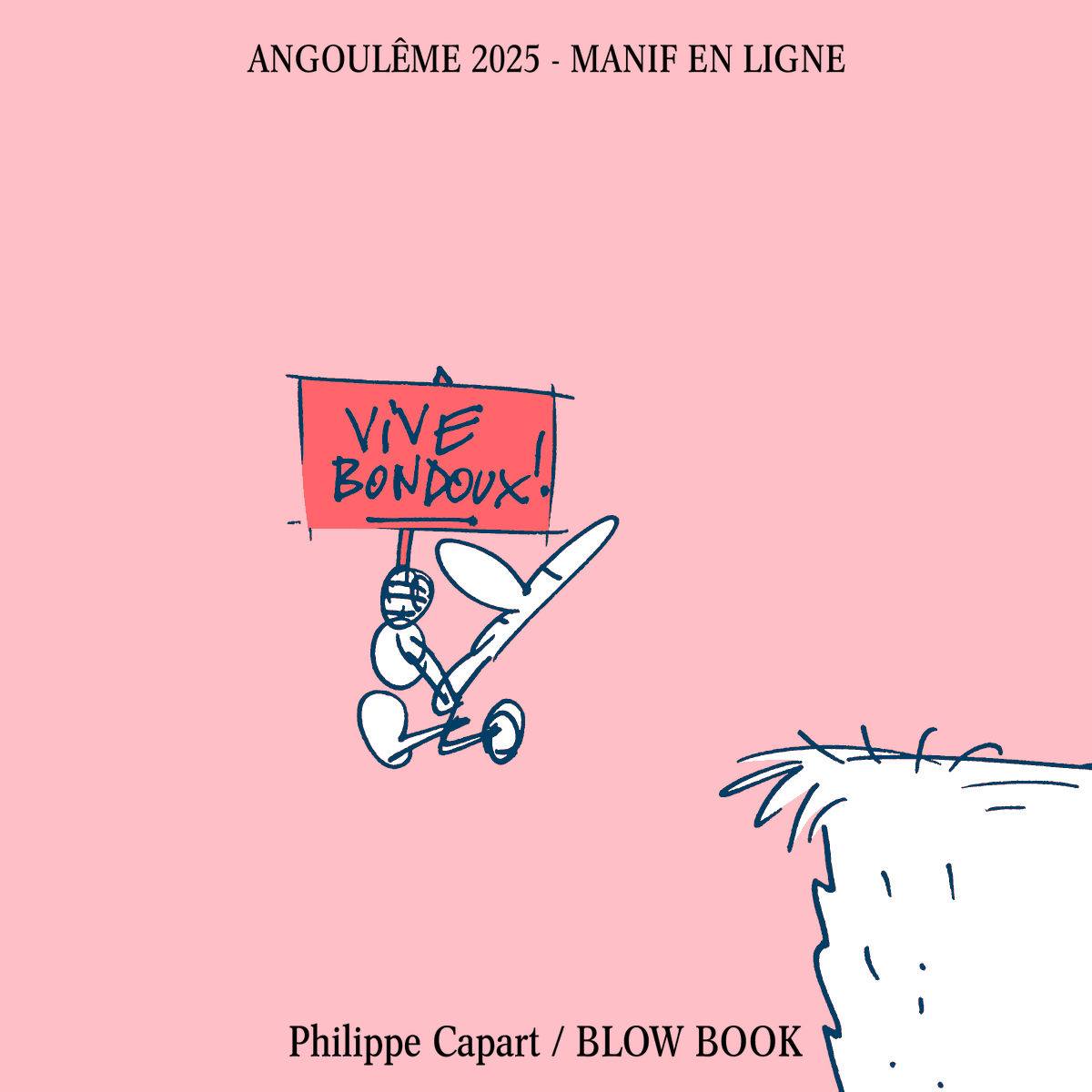 Festival d'Angoulême - Fini pour l'instant !  
—
Dessin : Philippe Capart
— 
Plus d'info ici : tinyurl.com/48fbwbu3
— 
#BondouxGate #FIBD