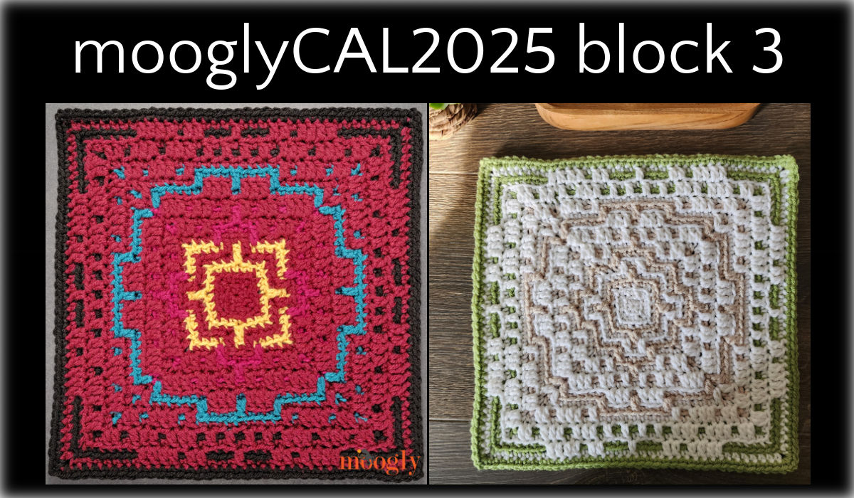 mooglyblog's tweet photo. #MooglyCAL2025 Block 3 is a wonderful center-out mosaic square by Oombawka Design! You'll be amazed at the different looks you can get with the simplest of stitches! 💕
https://t.co/l5AxcBcJcm #crochet #crochetpatterns #freecal https://t.co/6eM6WylJq2