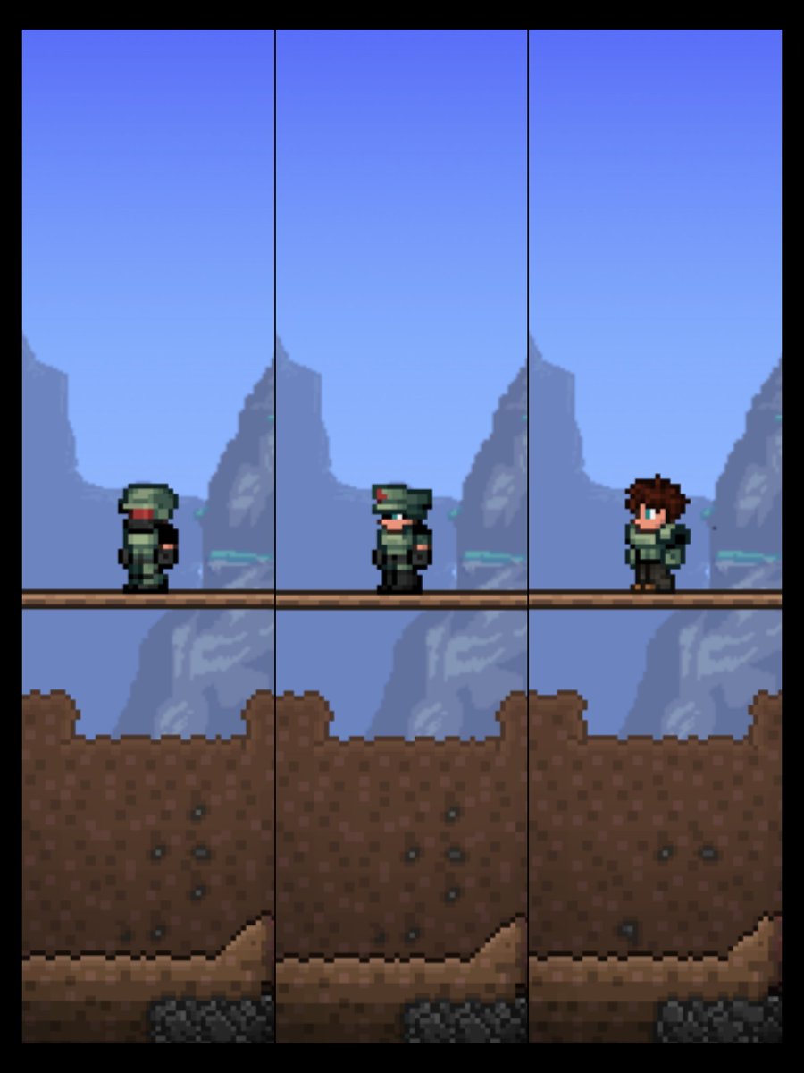 -- Mod Dev Log 0.0.13 --
#Terraria #Pixelart #gamedev
• Still just making armor

• Small adjustments here and there

• Finally added tooltips

One class isn't finished, but
Are you gonna pick

     Assault ?     Medic ?       Heavy ?