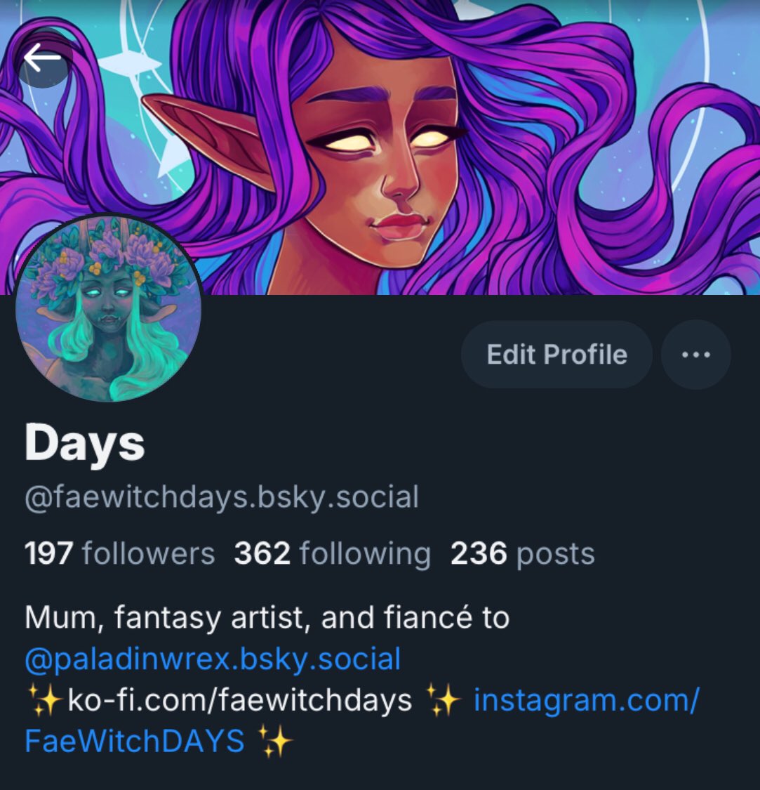 FaeWitchDays's tweet image. I’m kind of starting to migrate to Bluesky 🦋 

Hit me up if you’re over there 💜 I’m doing my best to try and find people 🙌