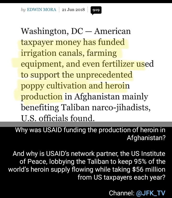 Vbargsha's tweet photo. ISIS terrorists in tents provided by USAID,the US government agency.
Sometimes,the Pentagon would drop weapons for Al Qaeda and ISIS in Syria,and then call it a mistake.
Such blatant collusion with terrorists has been going on since 2011.
Channel: @JFK_TV
#GodBlessAllPatriots
@X https://t.co/sS1rGUIn1o