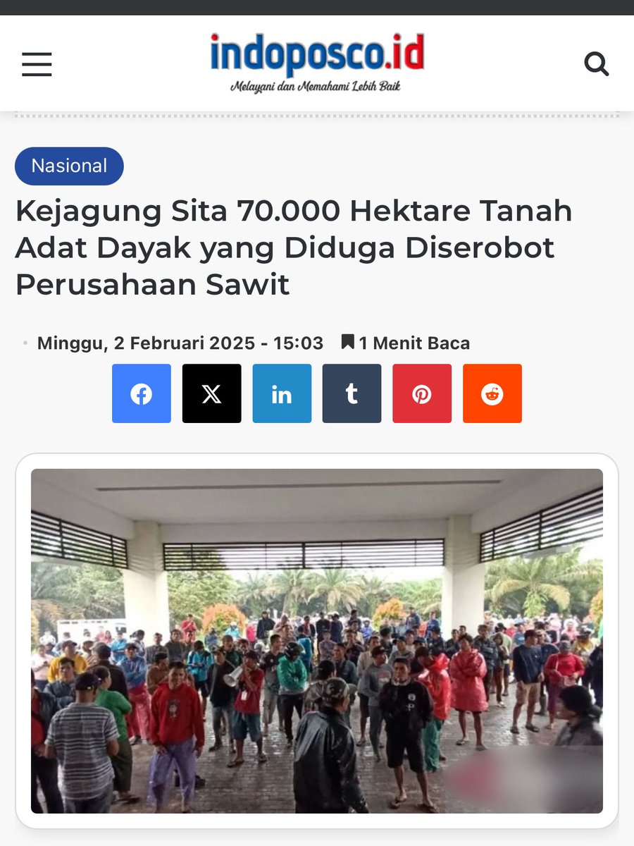 Kejaksaan Agung: Penjaga Kedaulatan Tanah Adat

Langkah tegas Kejaksaan Agung Republik Indonesia dalam menyita 68.338 hektar lahan yang dikuasai secara ilegal oleh Duta Palma Group dan 1.577 hektar lahan yang dikelola masyarakat Desa Semunying Jaya, Kabupaten Bengkayang,