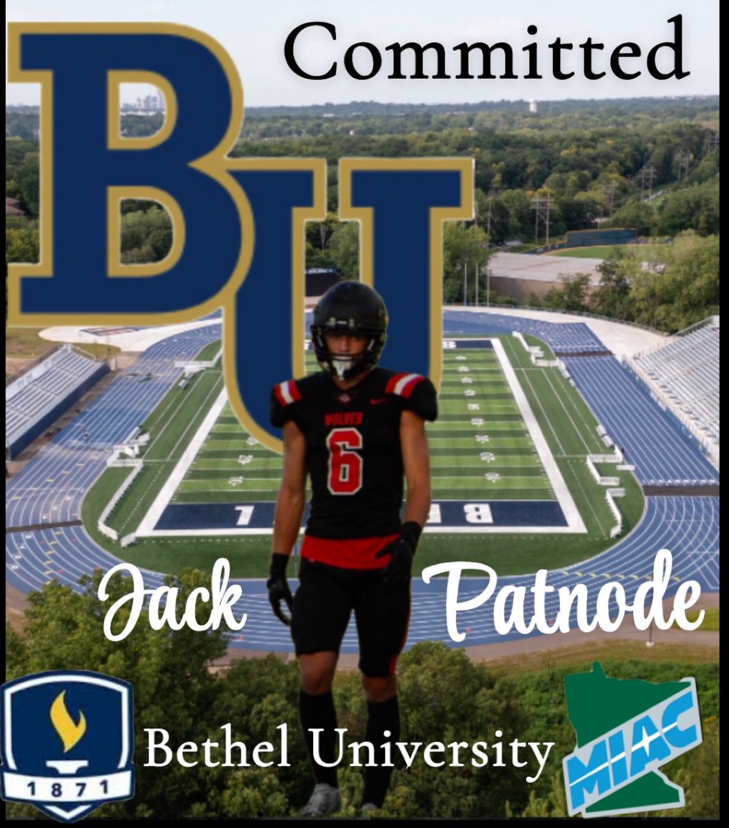 Jack Patnode (@jackpatnode) on Twitter photo I am excited to announce my Commitment to <a href="/BethelRoyalsFB/">Bethel Football</a> !!!!! <a href="/McElroy26/">Mike McElroy</a> <a href="/ColinDuling/">Colin Duling</a> <a href="/tavian40/">Tavian Swanson</a> <a href="/MilacaWolvesHS/">Milaca Wolves Activities</a> <a href="/BethelU/">Bethel University</a> I am excited to announce my Commitment to <a href="/BethelRoyalsFB/">Bethel Football</a> !!!!! <a href="/McElroy26/">Mike McElroy</a> <a href="/ColinDuling/">Colin Duling</a> <a href="/tavian40/">Tavian Swanson</a> <a href="/MilacaWolvesHS/">Milaca Wolves Activities</a> <a href="/BethelU/">Bethel University</a>