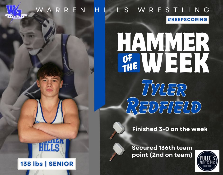 SWC_Wrestling's tweet photo. 🚨🔨 HAMMER OF THE WEEK! #KeepScoring https://t.co/20nOyxCwmr