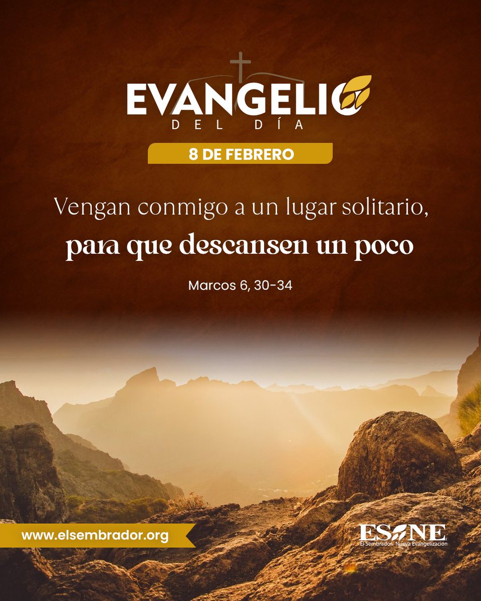 #EvangelioDelDía 📖
El Señor nos invita a descansar en Él:
🌐 elsembradorministries.com/esne/evangelio/
