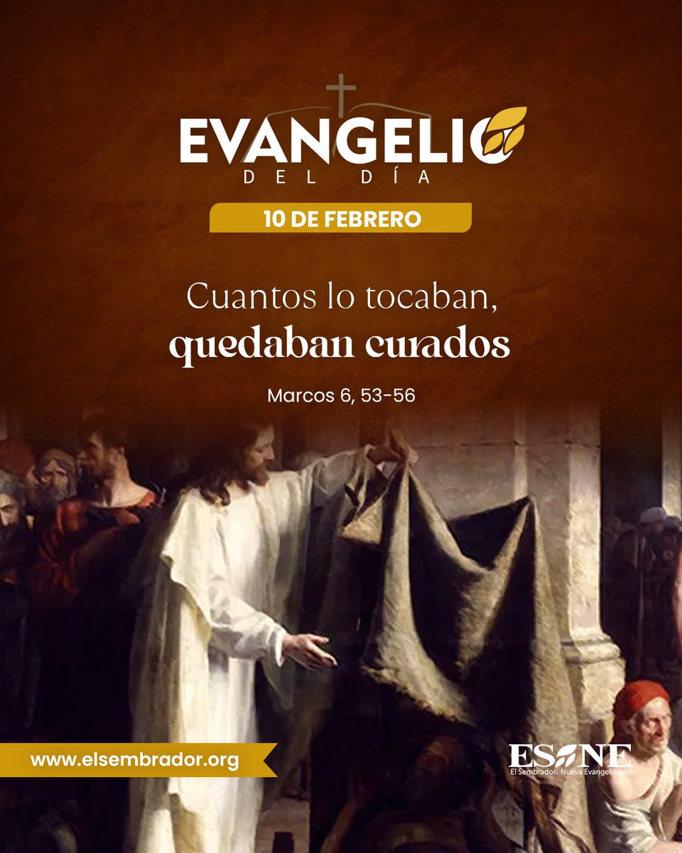 #EvangelioDelDía 📖
Cristo sana conforme a la fe, solo necesitamos estar cerca de Él.
🌐 elsembradorministries.com/esne/evangelio/