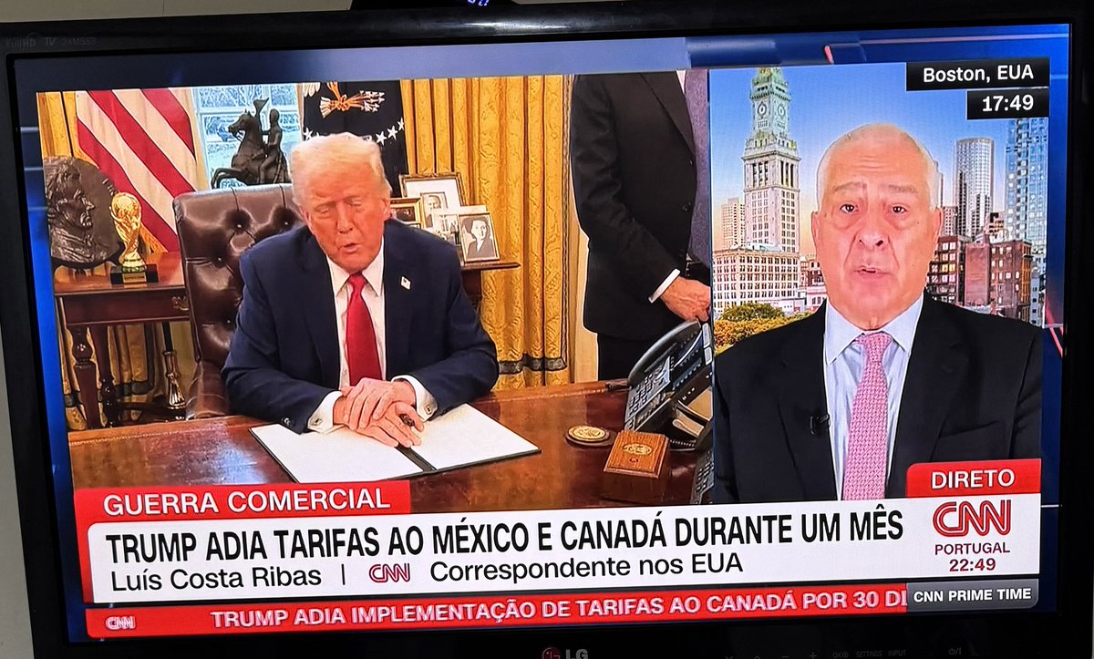 Este gajo é mesmo rasca 😡
FDP , Costa Ribas 💩
Esqueceu de dizer que México e Canadá aceitam as imposições do Presidente Trump 😁
<a href="/cnnportugal/">CNN Portugal</a>