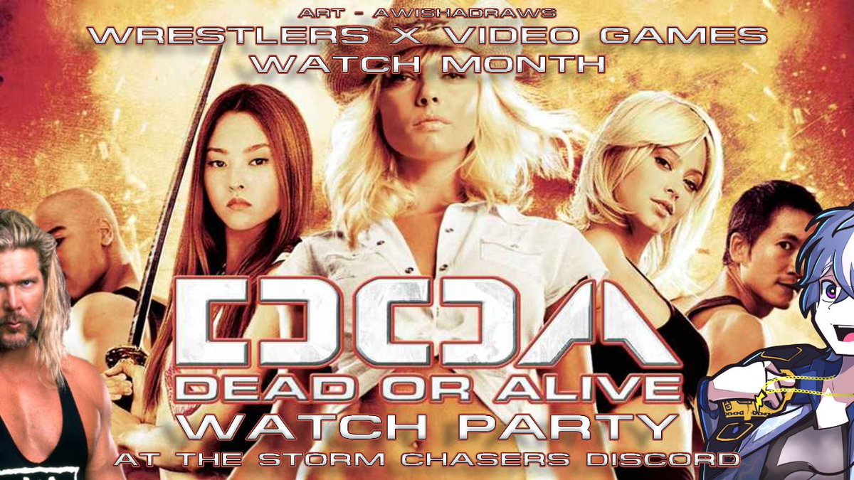 JakeofStorms's tweet photo. Tonight's Viewing: 
DOA Dead or Alive
5PM PT | 8PM ET 
It's "Big Daddy Cool" Bass Armstrong in Dead x Alive to kick off the Wrestlers x Video Games Watch Month! https://t.co/pD0Q3XntRb