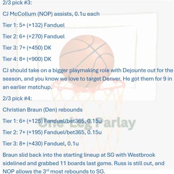 One-Leg Parlay tweet media