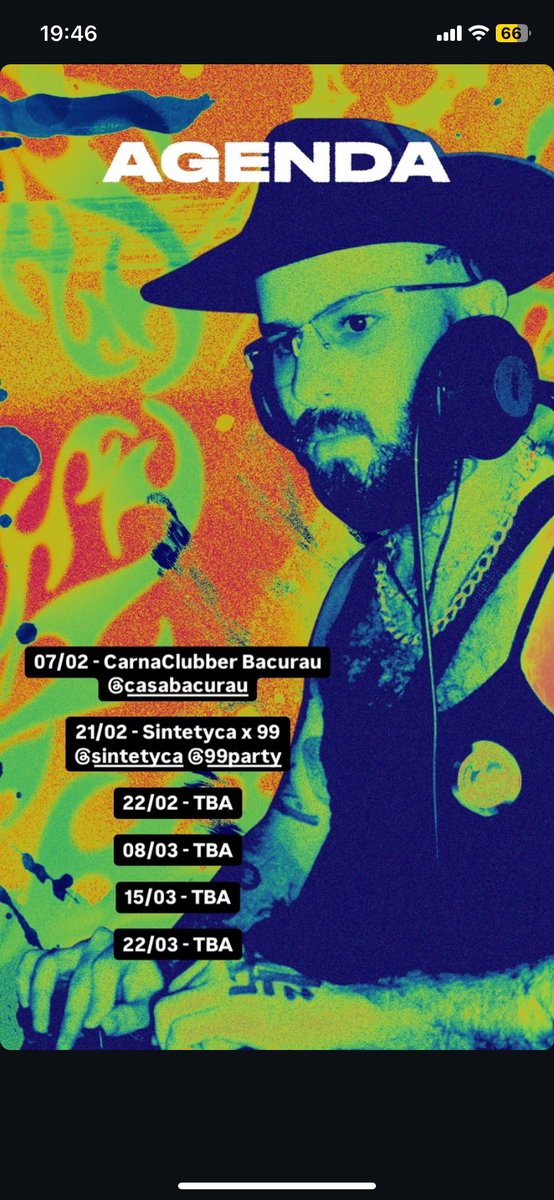 gunsnsynths's tweet photo. Oiiii passando pra avisar que a agendametal está aberta para eventos no nordeste &amp; sudeste!

☆ Datas ☆
07/02 - Carnaclubber @ Casa Bacurau
21/02 - Sintetyca X 99 @ Metrópole
22/02 - TBA
08/03 - TBA
15/03 - TBA
22/03 - TBA https://t.co/1mJOm3C1r1