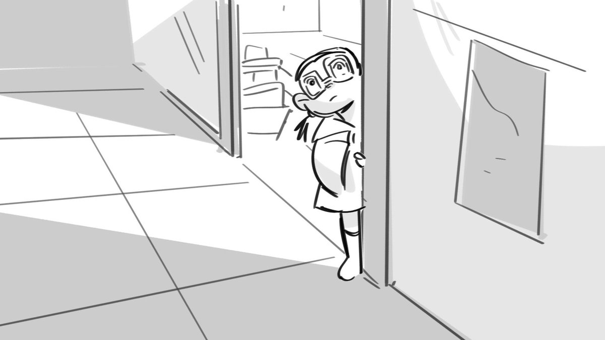 rekteddd's tweet image. updated a story sequence about a little girl who’s denied of a magic trick kit, but gets cheered up by someone in a very magical 🪄✨ way!!!

my portfolio linked in replies! 
#storyboard #lookingforwork #storyboardartist #portfolio
