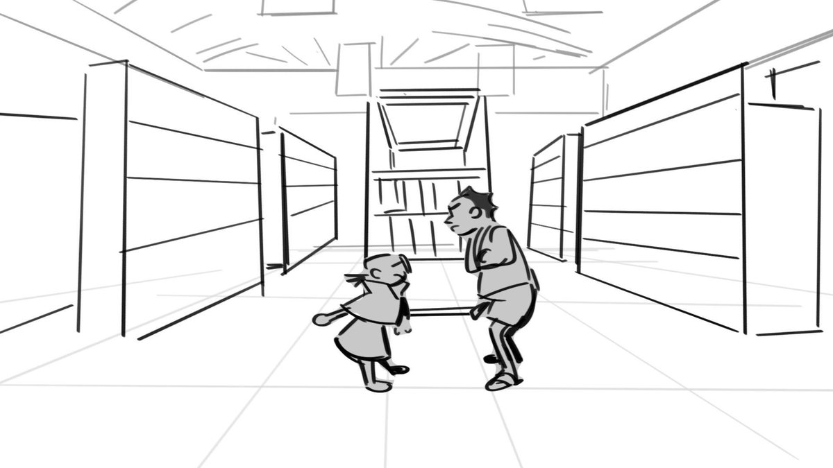 rekteddd's tweet image. updated a story sequence about a little girl who’s denied of a magic trick kit, but gets cheered up by someone in a very magical 🪄✨ way!!!

my portfolio linked in replies! 
#storyboard #lookingforwork #storyboardartist #portfolio