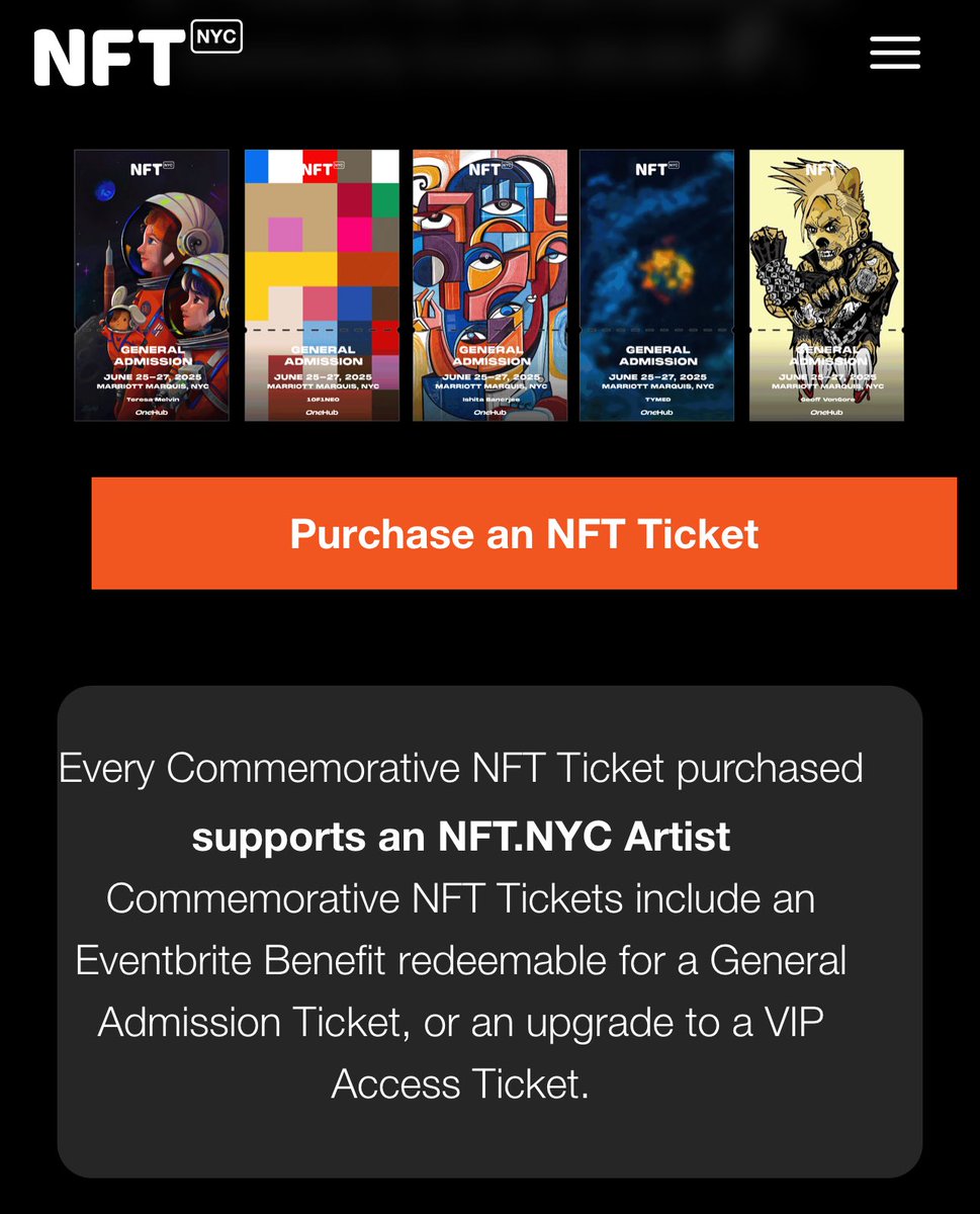 Let’s spread love! 💕🗽🎟️

I’m gifting 59,900 <a href="/NFT_NYC/">NFT.NYC</a> community credits 💰 ($ 600 USD) to help someone attend the June conference!

🔹 Artists – Drop your Commemorative Art Ticket 🔗 in the comments.

🔸 Collectors/Attendees – Browse the comments, find your fave ticket design &amp;