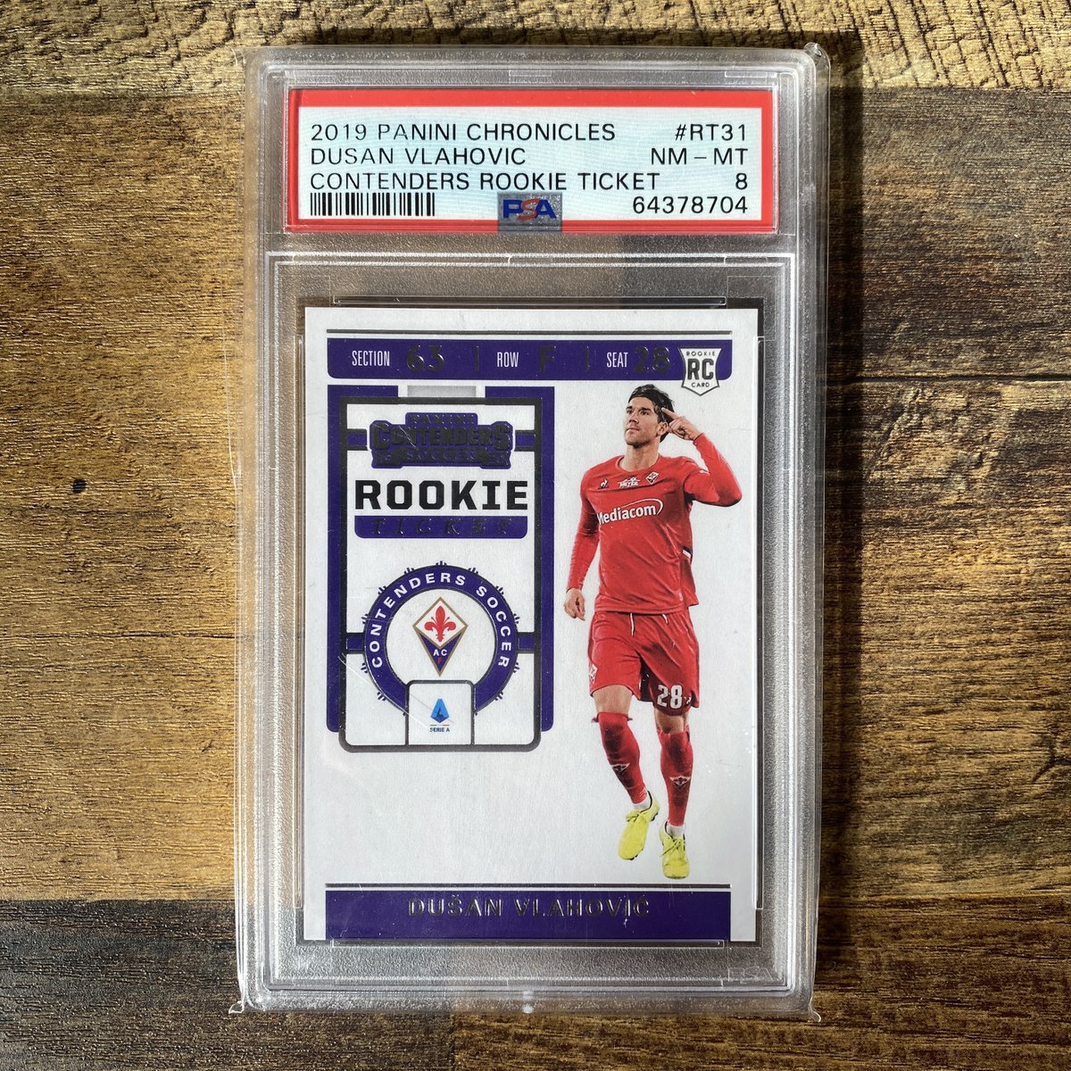 snakkstacks's tweet photo. 2019-20 Chronicles Dusan Vlahovic Contenders Rookie Ticket #RT31 PSA 8

$7

Shipping for 🇺🇸🇨🇦🌍 pinned in profile.

#TSSS #snakkstacks February 4th https://t.co/XAcDEaBSPl