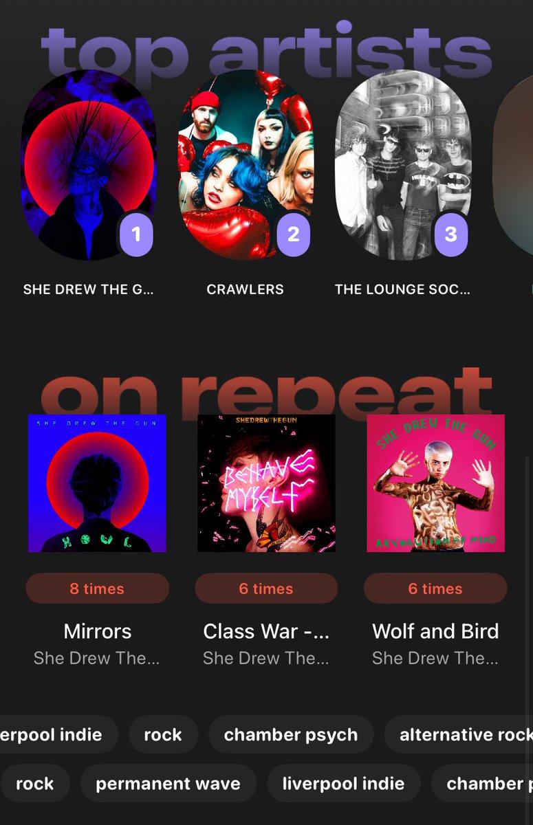 I have a newfound love for she drew the gun, ok? Go see them live and tell me I’m wrong xx