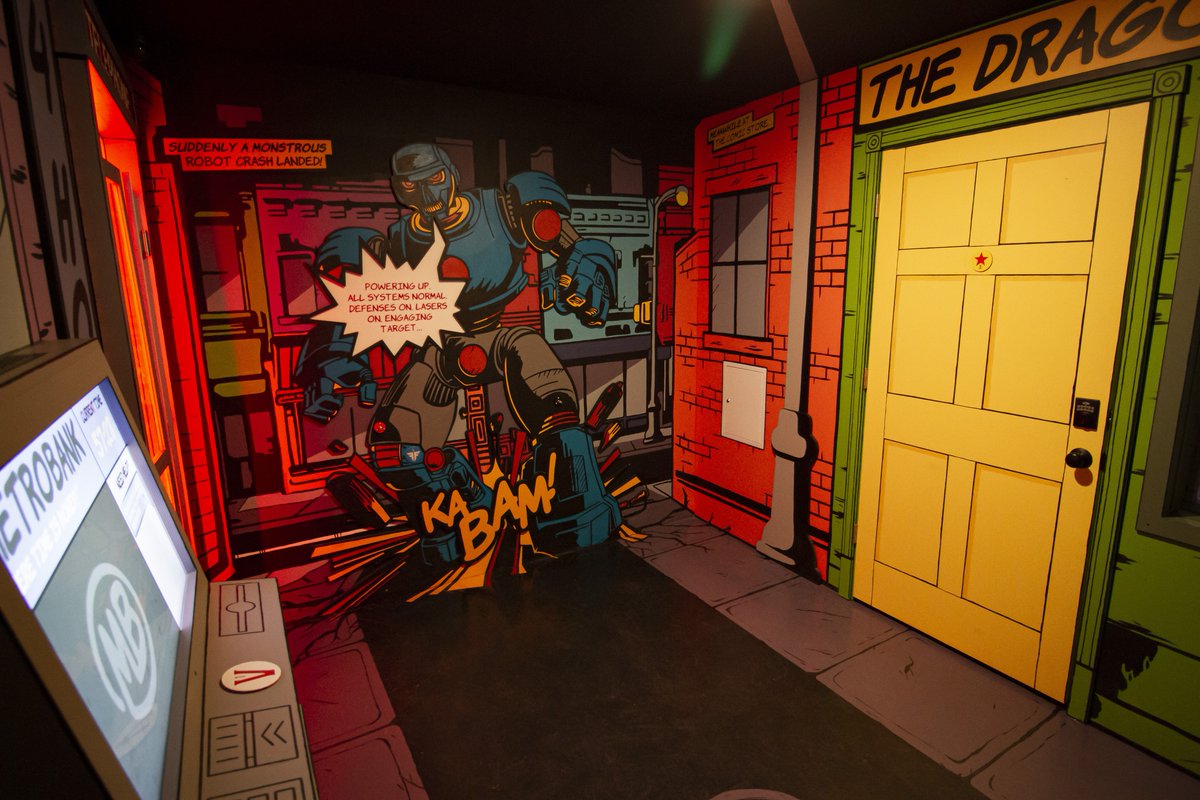 Here's a sneak peak inside #InkQuest! 👀 Want to get lost in a comic book world? Book your adventure at: roomescapeottawa.com/inkquest #Ottawa #EscapeRoom #Comics