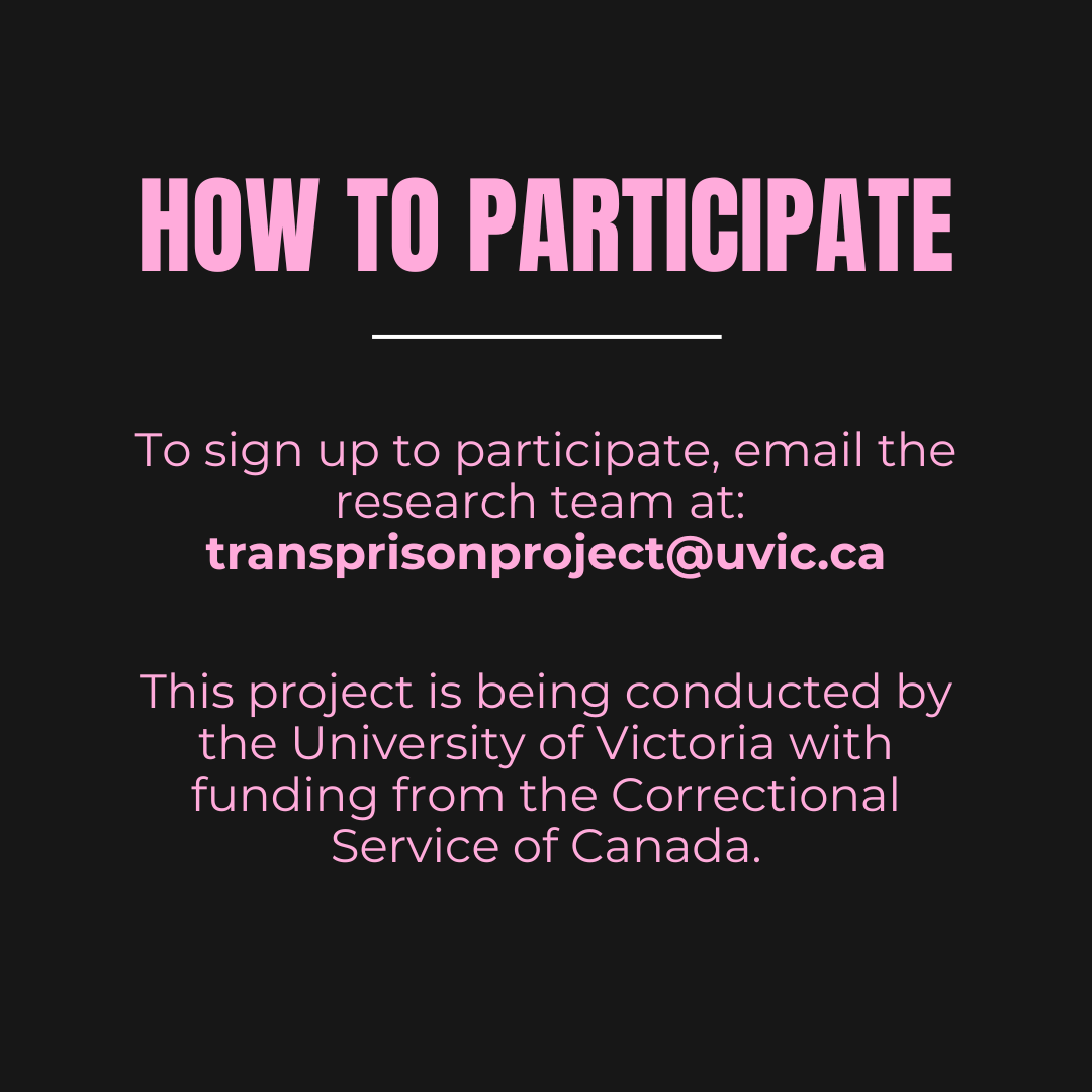 Hey staff! If you're in Ontario, we want to talk to you!

#incarceratedlivesmatter #incarceratedlovedones #uvic #callforparticipants #research #canadianprisonsystem #trans #LGBTQ