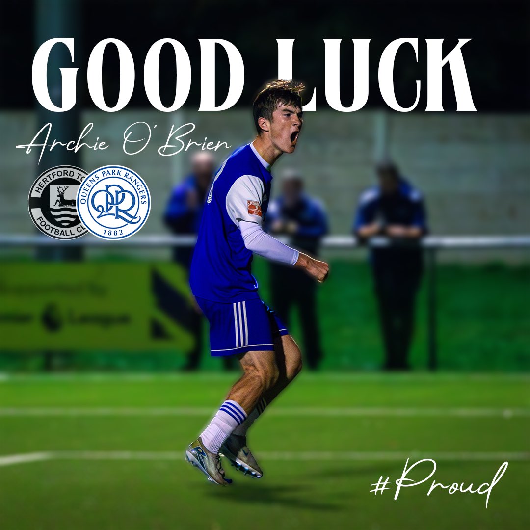 Everyone at the club would like to wish Archie O’Brien the best of luck with his move to Championship side <a href="/QPR/">QPR FC</a> .

We are all so proud 💙