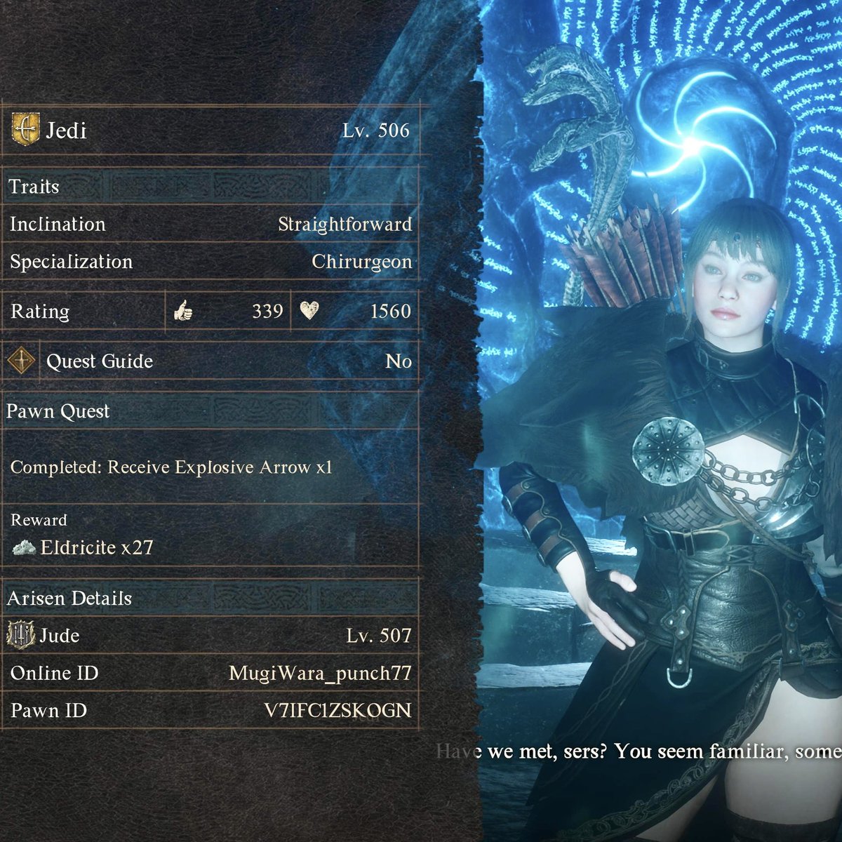 jd_atmosphere's tweet photo. PS5 pawns for hire. Send friend request to use them for 0RC. Open for item request : enhancement materials, quest items, etc.

 #ドラゴンズドグマ2 #DD2 #DragonsDogma2 https://t.co/hvOw3KtnYE