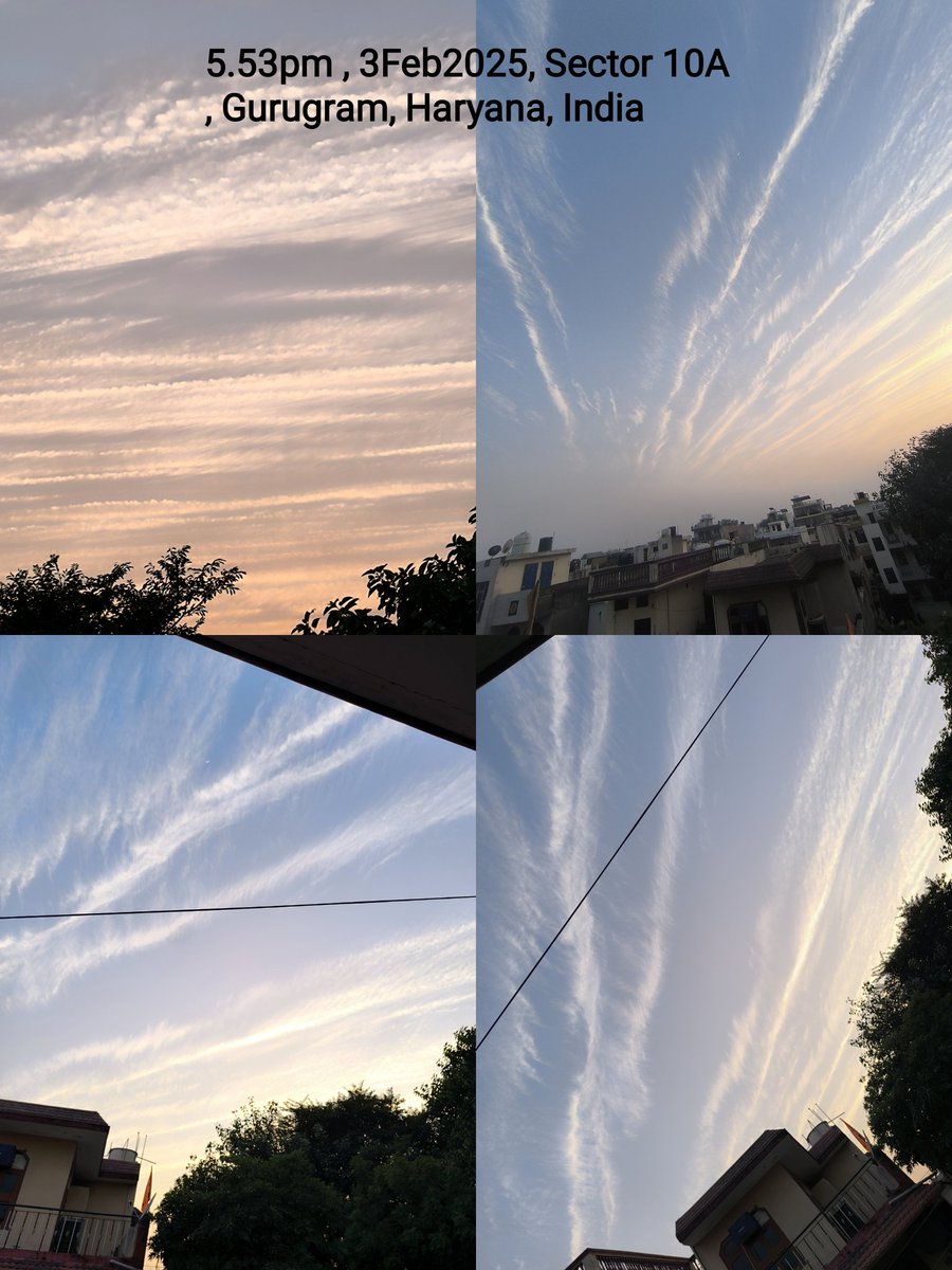 Save Gomata (@savegomata) on Twitter photo <a href="/DC_Gurugram/">DC Gurugram</a> <a href="/cmohry/">CMO Haryana</a> <a href="/MunCorpGurugram/">MCG</a> Pictures of Chemtrails in Sector 10A,Gurugram, Haryana, India. Time 5.53 pm, 3Feb2025.Can govt pls tell what is being sprayed in Sky? <a href="/sakshirawat9/">Sakshi Rawat</a> <a href="/puneetsinghlive/">Puneet Kumar Singh</a> <a href="/DeepikaBhardwaj/">Deepika Narayan Bhardwaj</a> <a href="/sumedhasharma86/">Sumedha Sharma</a> <a href="/DEEPAKKAHUJA/">DEEPAK AHUJA</a> <a href="/RituRathaur/">Ritu #सत्यसाधक</a> <a href="/kamalyadav77/">KAMAL YADAV 🇮🇳</a> <a href="/DC_Gurugram/">DC Gurugram</a> <a href="/cmohry/">CMO Haryana</a> <a href="/MunCorpGurugram/">MCG</a> Pictures of Chemtrails in Sector 10A,Gurugram, Haryana, India. Time 5.53 pm, 3Feb2025.Can govt pls tell what is being sprayed in Sky? <a href="/sakshirawat9/">Sakshi Rawat</a> <a href="/puneetsinghlive/">Puneet Kumar Singh</a> <a href="/DeepikaBhardwaj/">Deepika Narayan Bhardwaj</a> <a href="/sumedhasharma86/">Sumedha Sharma</a> <a href="/DEEPAKKAHUJA/">DEEPAK AHUJA</a> <a href="/RituRathaur/">Ritu #सत्यसाधक</a> <a href="/kamalyadav77/">KAMAL YADAV 🇮🇳</a>