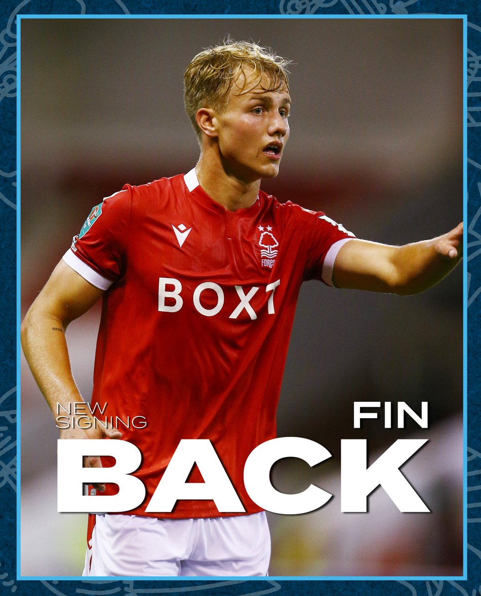 🌳 Joining us on a permanent deal from Nottingham Forest is young right-back Fin Back.

Welcome to Wycombe, Fin!