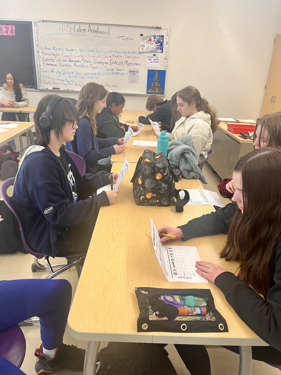 Speaking and listening practice with vocab Battleship in French 1 and 2.