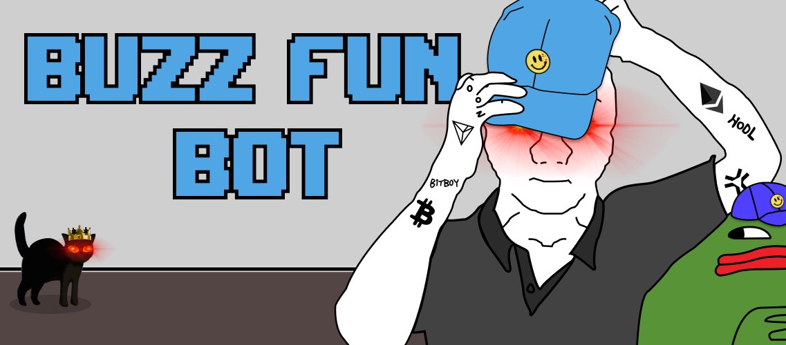 // optimized aping unlocked: <a href="/buzzfunbot/">BUZZ BOT</a>

a native tg trading bot for v2 &amp; v3 contracts.

the only bot with access to buzz bonding curves.

trade. get rewarded. refer, get fees.

buzz bot xp = eth pool share + $buzz airdrop.

first 3k users who trade 0.1 eth get 2,000 bonus xp.