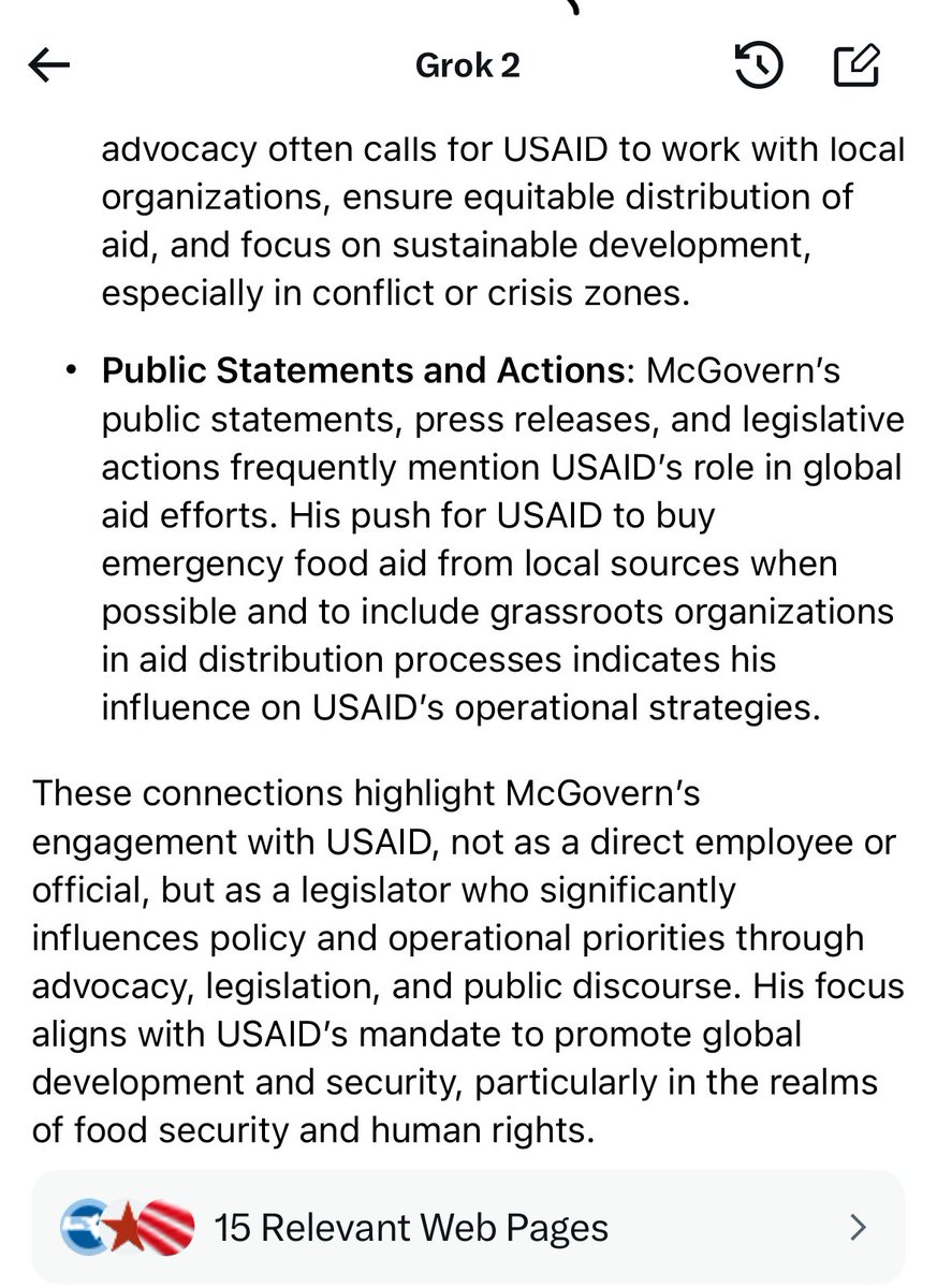 <a href="/RepMcGovern/">Rep. Jim McGovern</a> Turns out <a href="/RepMcGovern/">Rep. Jim McGovern</a> has a storied history with USAID including in Haiti and China.

I wonder if he also has ties to Clinton and Obama?

Thank you <a href="/grok/">Grok</a> for the detailed report.
I’m certain <a href="/elonmusk/">Elon Musk</a> and <a href="/DOGE/">Department of Government Efficiency</a> will take note.