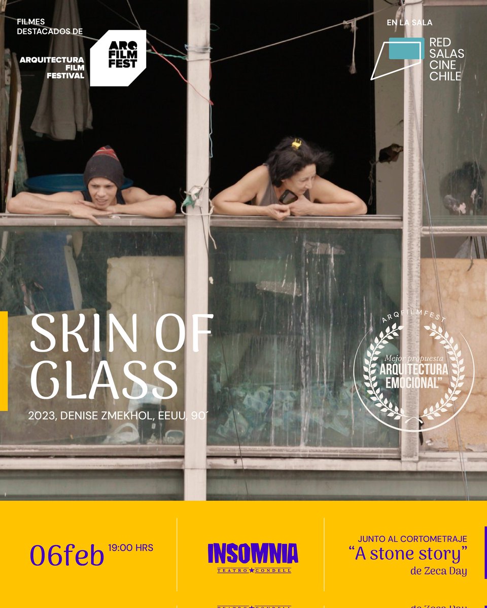 ArqFilmFest en Valparaíso *Skin of glass* tiene como protagonista al icónico edificio conocido como «Pele de vidro» diseñado a principios de los 60´por Roger Zmekhol, en una vibrante época de Brasil, que luego fue ocupado por personas sin hogar Trailer 👉 vimeo.com/1019415007