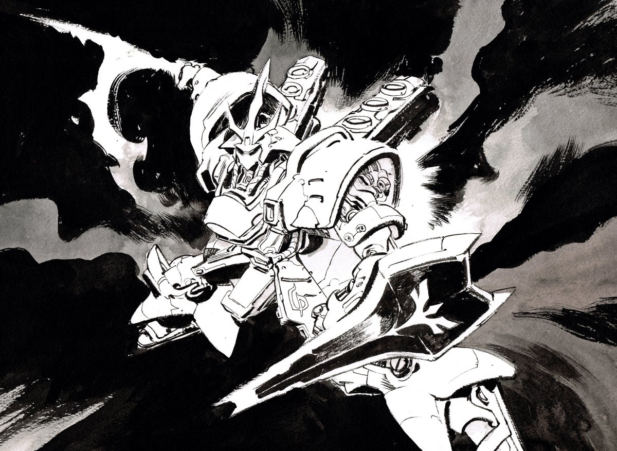 「#gundam watercolors, ink 」|Matías Bergaraのイラスト