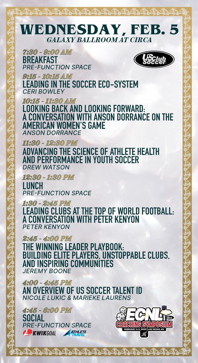 Excited to head to Vegas for <a href="/TheECNL/">The ECNL</a> Coaching Symposium!