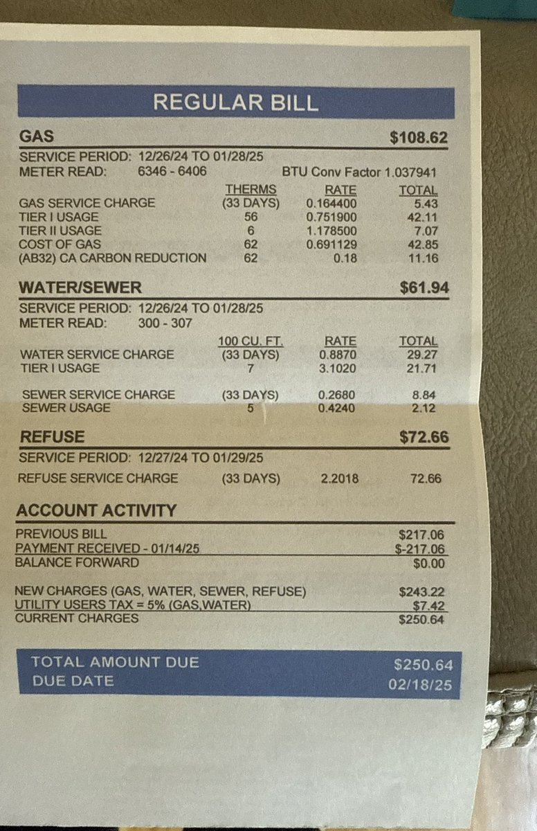 Dear <a href="/realDonaldTrump/">Donald J. Trump</a>.. now that you have sent us a plethora of water in Ca, should <a href="/GavinNewsom/">Gavin Newsom</a> and <a href="/LongBeachCity/">City of Long Beach</a> still be charging us by tiers usage?? By Feb this should not be a thing! Or are we conserving for the next 🔥?