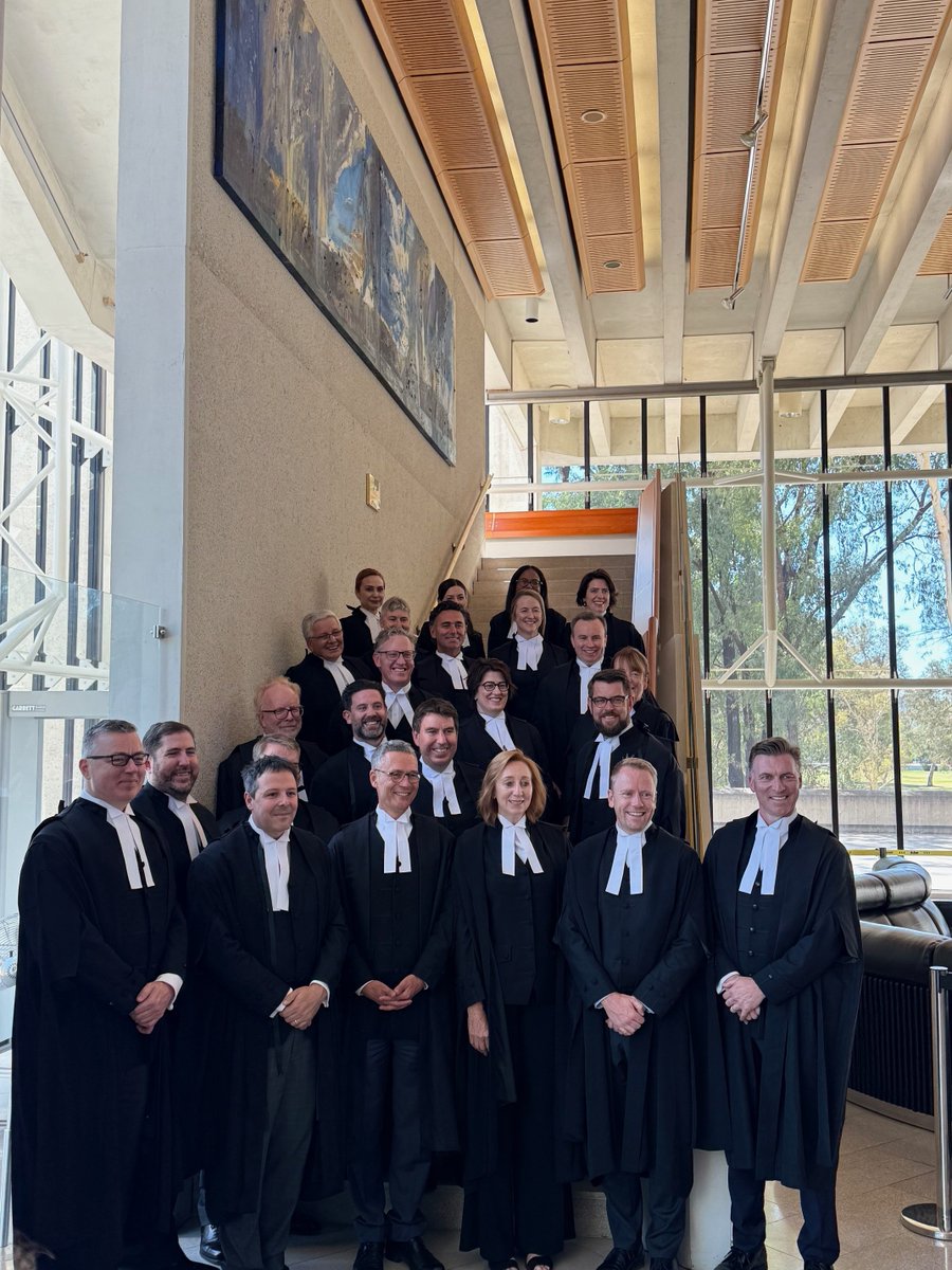 Congratulations to all our recent Silks who took their ceremonial bows at the High Court of Australia in Canberra. #vicbarlife