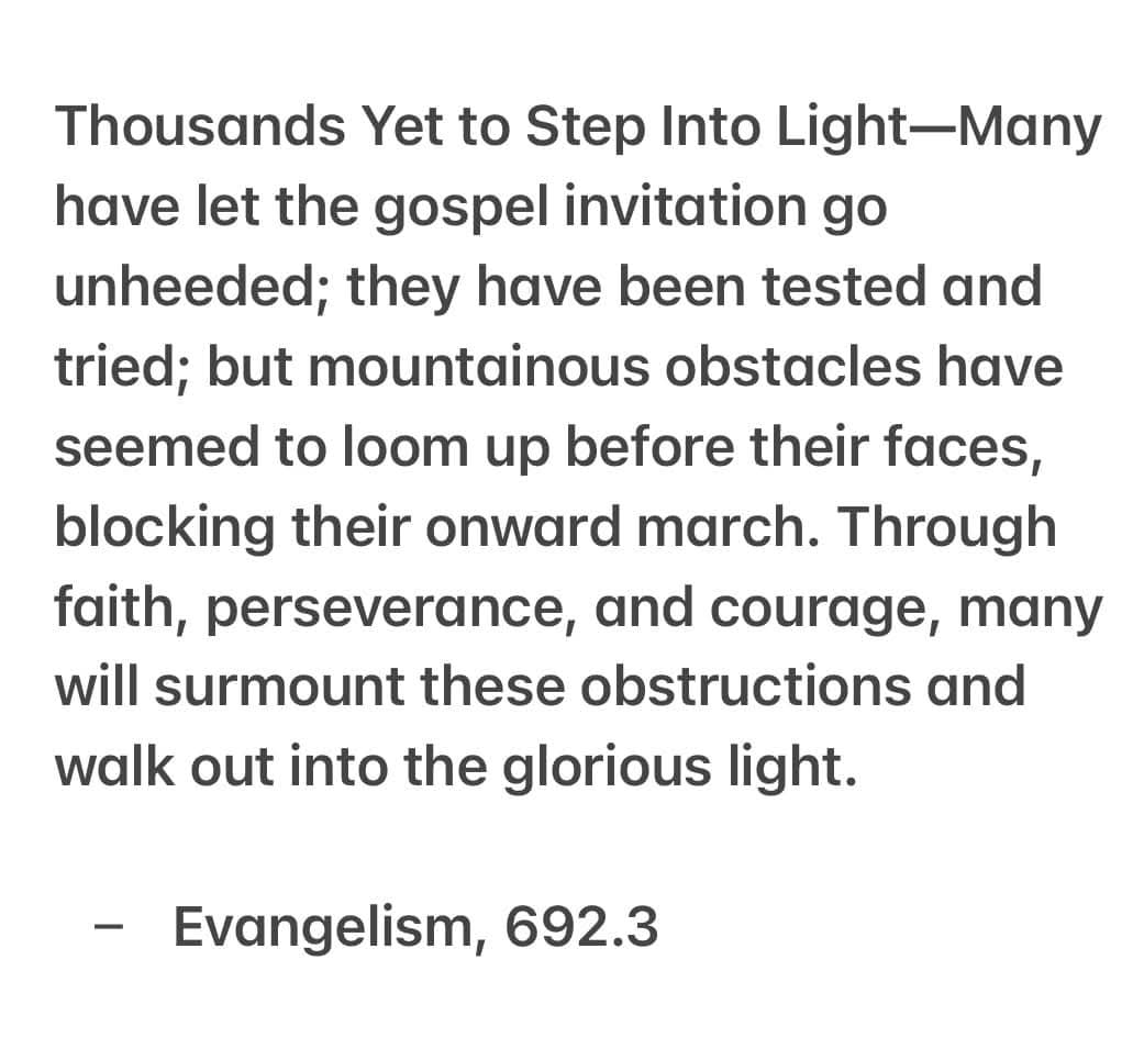 Godwakeupcall's tweet image. Thousands walk into the light

m.egwwritings.org/en/book/30.383…

#thousands #walk #light #AdventistYouth #ellenwhite #quoteoftheday #truthbetold #adventistchurch