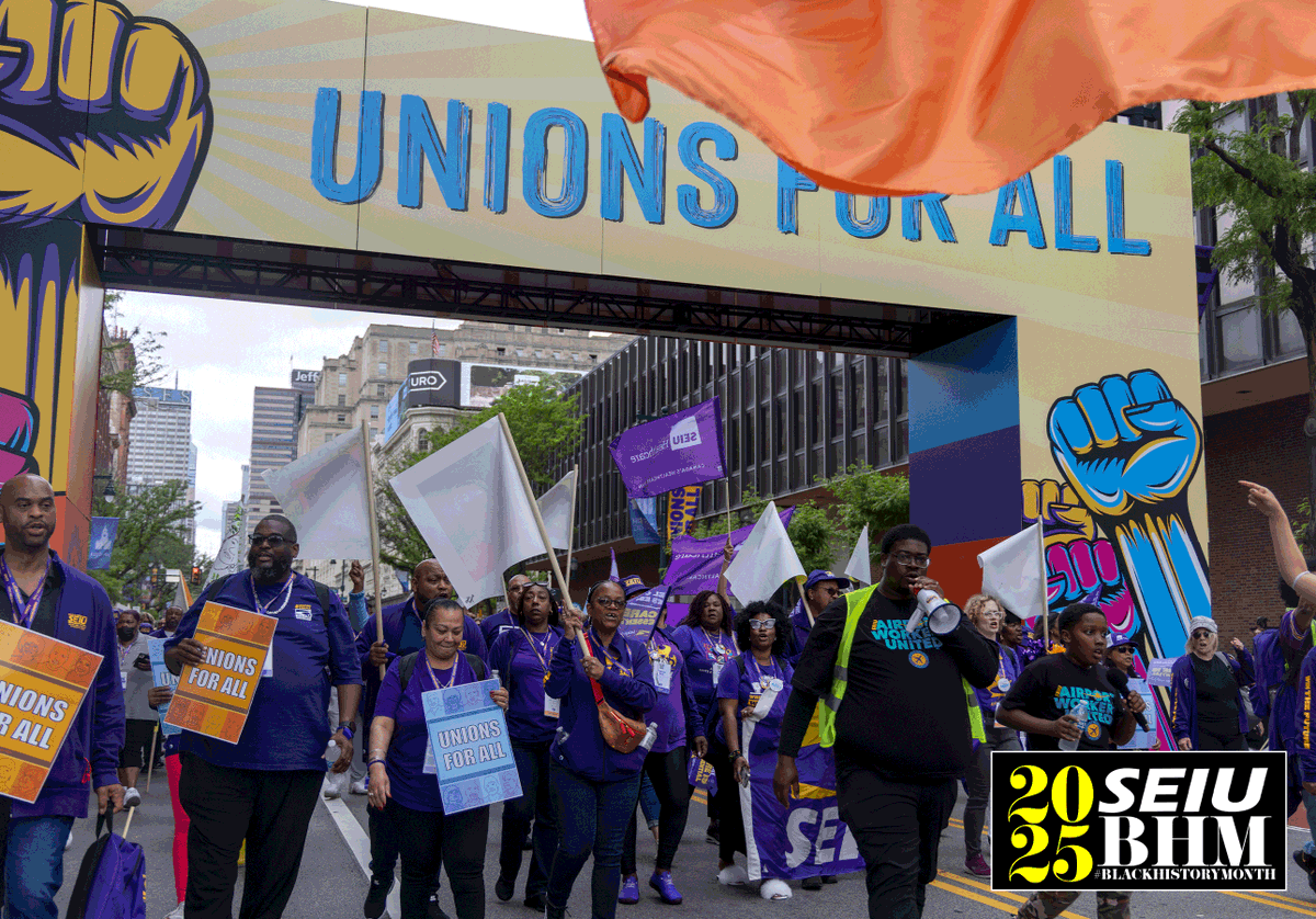 seiu775's tweet photo. This #BlackHistoryMonth, we honor Black labor activists fighting to build unions for all workers—resisting the exploitation that continues today. Their courage teaches us that unity is our strength and we won’t back down in the fight against attacks on diversity &amp; worker rights! https://t.co/A6ZEjhrhxO