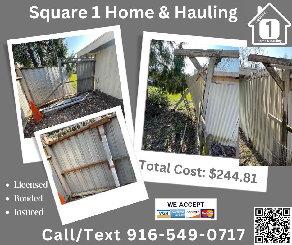Square1HandH's tweet photo. Call or text 916-549-0717
Email: customerservice@square1homeandhauling.com
#fencerepair #PropertyManagement #landlord #homemaintenance #handyman #sacramento #sacramentocounty #repair https://t.co/LhMJJ31Zmn