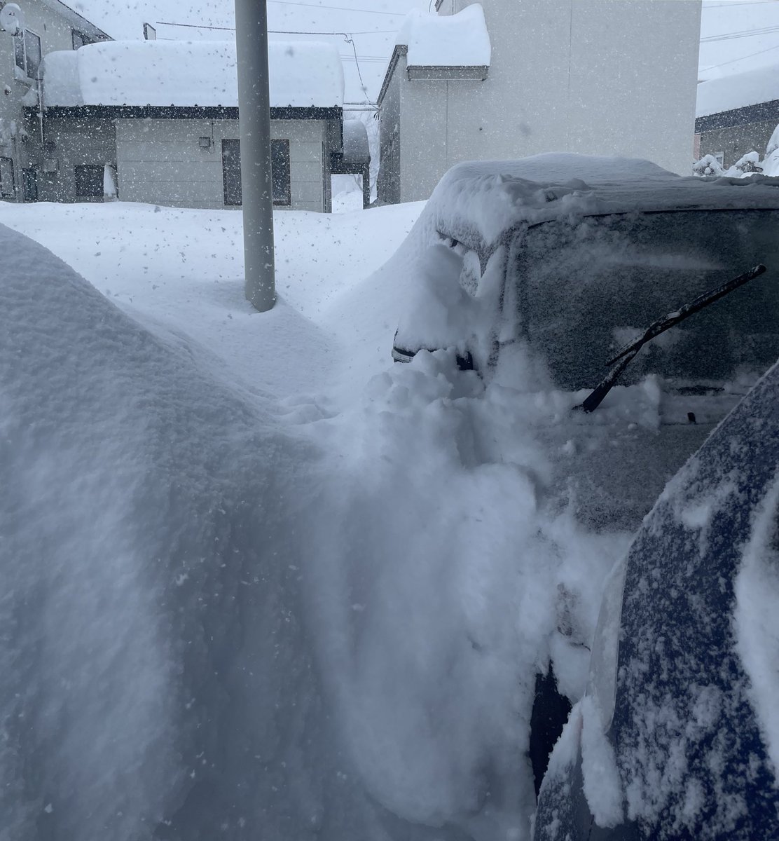 Doremiaoi's tweet photo. この記録的大雪、やばすぎる、、
車埋まってた🚗⛄️
玄関出るのも一苦労、仕事休みでよかった、、 https://t.co/7gYnZEQ7pA