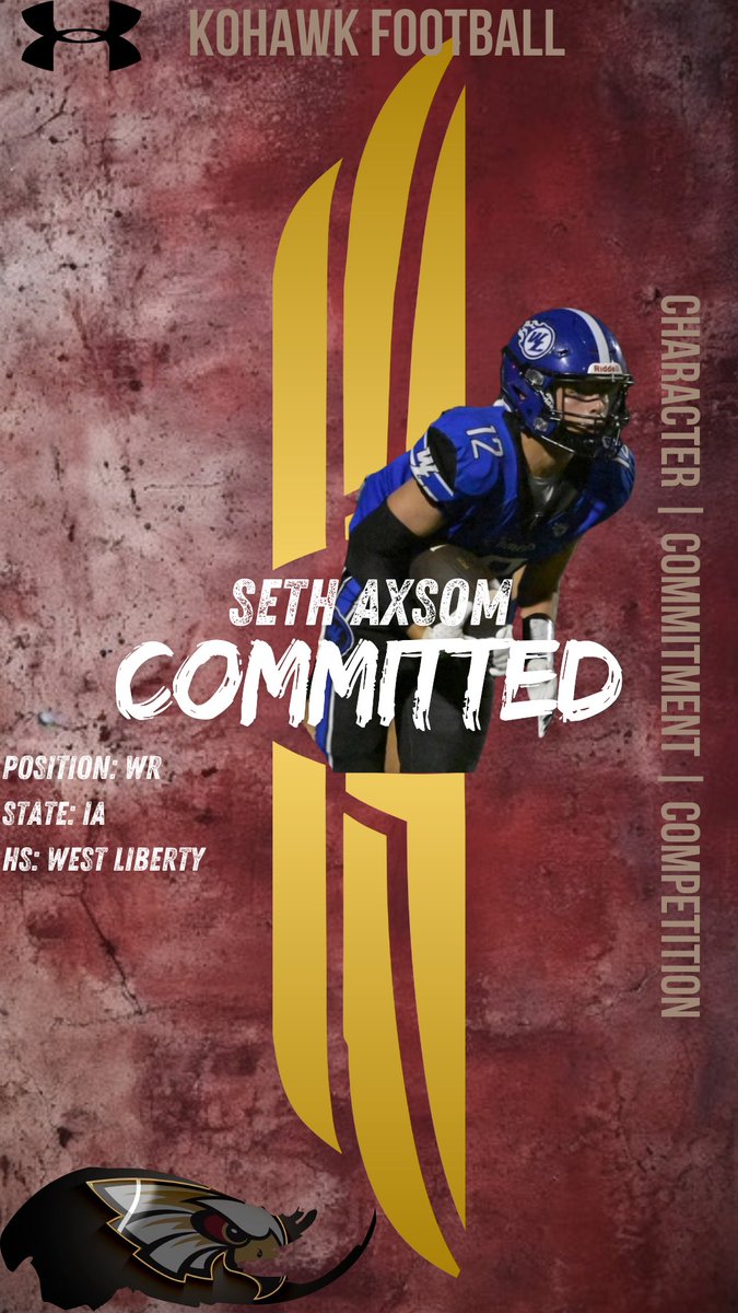 I am excited to announce my commitment to Coe College. Thank you to my friends, family, coaches and teammates who have helped me reach a dream I never thought would be possible