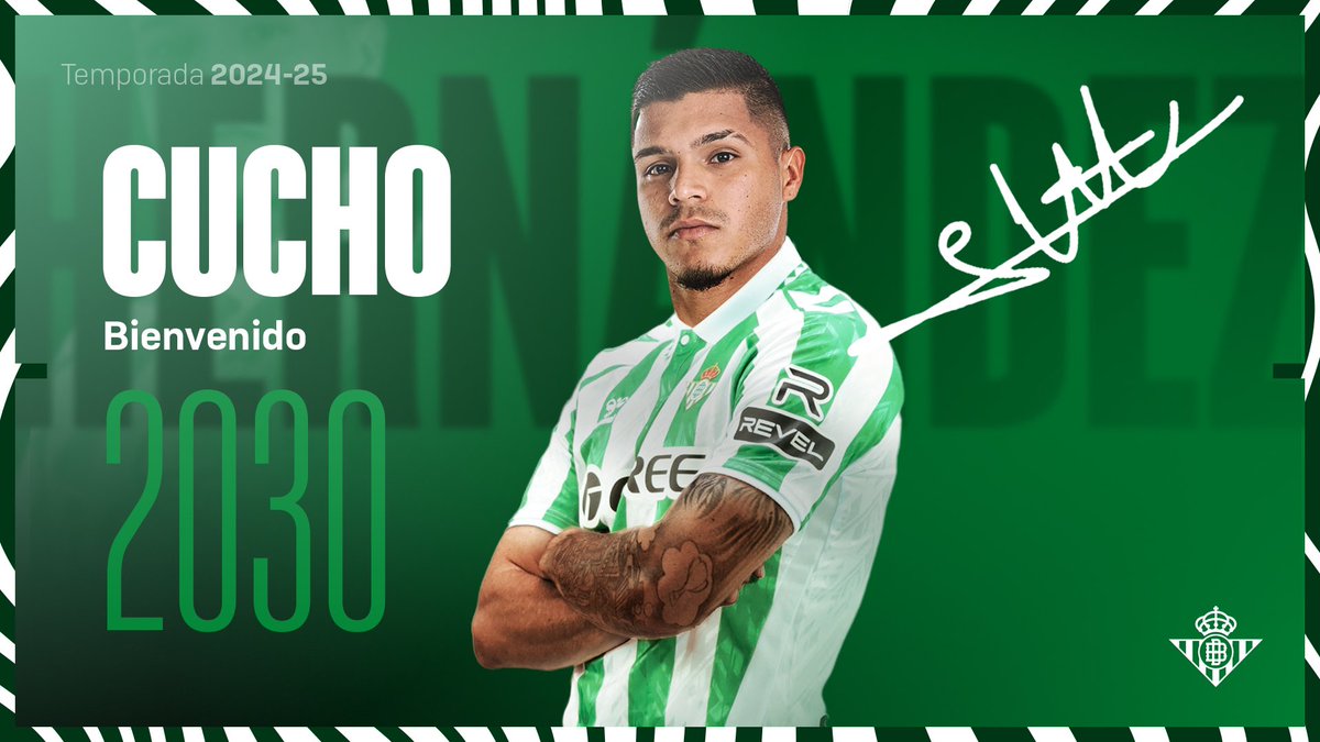 🇪🇸 𝗢𝗙𝗜𝗖𝗜𝗔𝗟: Juan Camilo "Cucho" Hernández (25) nuevo jugador del #Betis

✍🏻  El delantero llega desde el #Columbus por 13M€ y firma contrato hasta el 2030