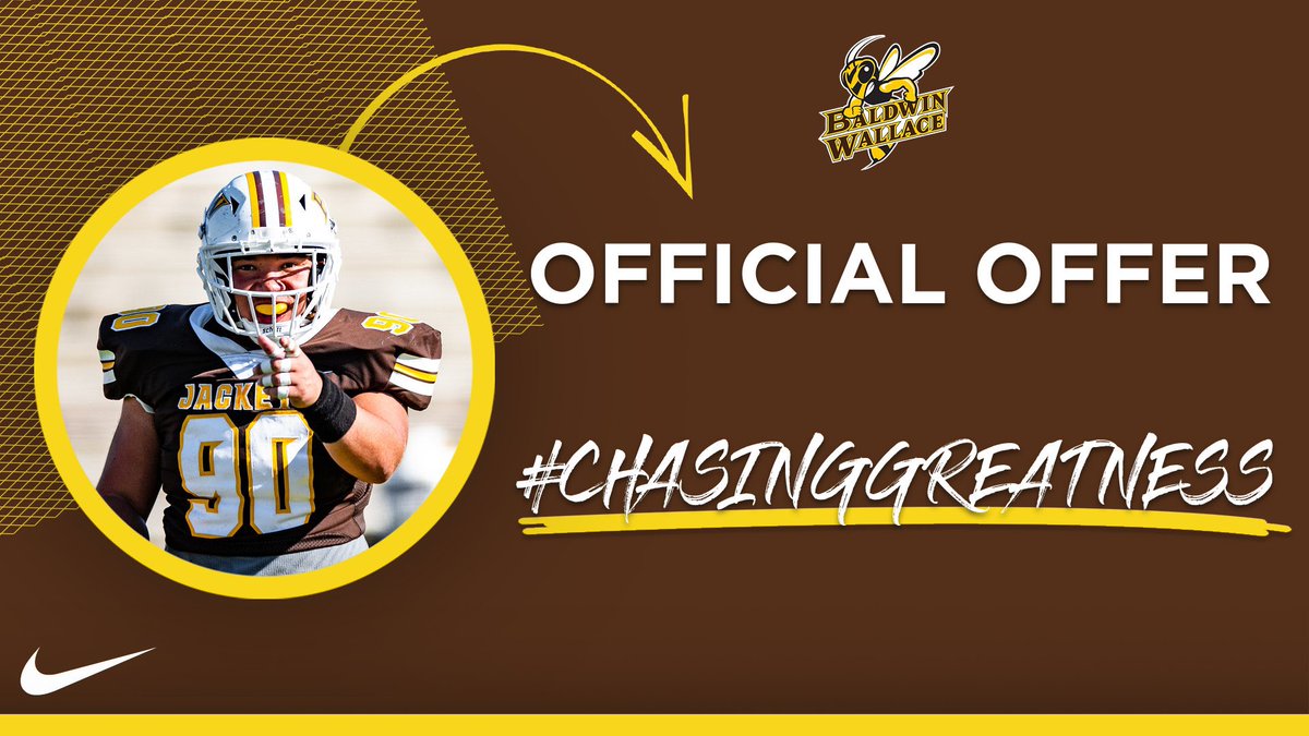 After a great phone call with coach Raber i'm thankful to say I have received my first official offer from Baldwin Wallace! #AGTG