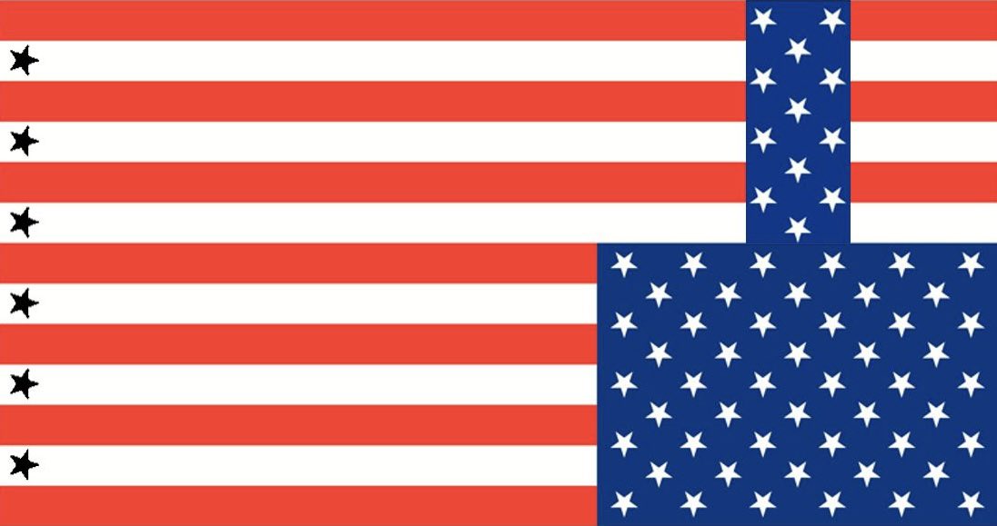 ScottDQKnudson's tweet photo. I hear we are #expansionist again! 
Can’t wait to #redesign the #usflag!  Assuming #Greenland #panama and #Canada provinces will be states before #dcstatehood or our own territories, let’s welcome a dozen stars to our bars and tell the world what we think of it. #maga #dumptrump https://t.co/zWRe4XFq0w