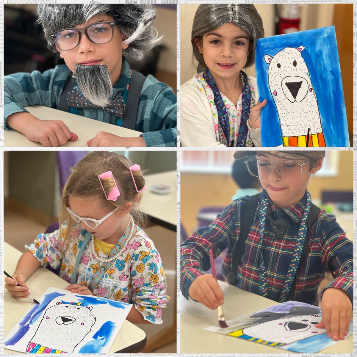 100 days wiser and looking the part! 👵🏻  Creativity and style never age at <a href="/ElbridgeGaleES/">Elbridge Gale Elem</a>.